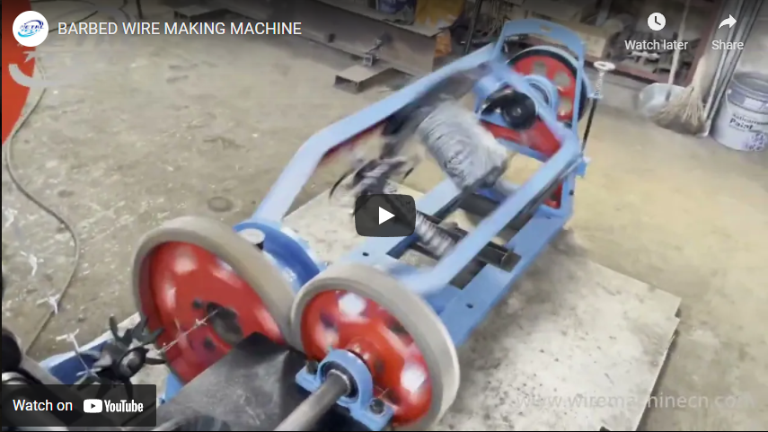 Vídeo da máquina de fazer arame farpado